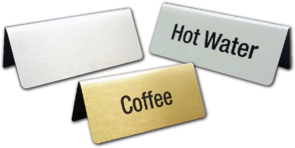 Buffet Table Signs Aluminium
