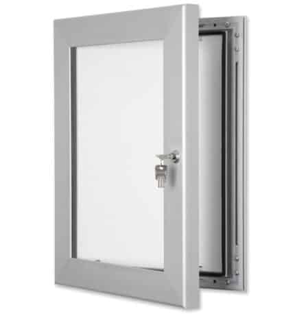 Silver Wall Mounted Outdoor Menu Display Case