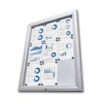 Large Wall Mounted Menu Display Case - Magnetic Dry Wipe