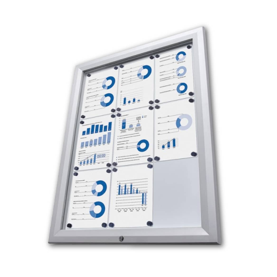 Large Wall Mounted Menu Display Case - Magnetic Dry Wipe