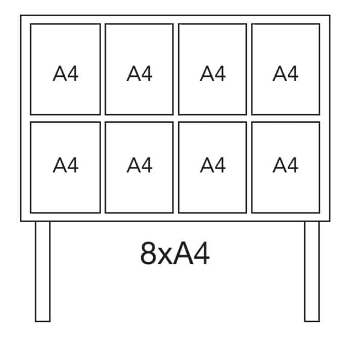 Illuminated Post Mounted Outdoor Display Cases