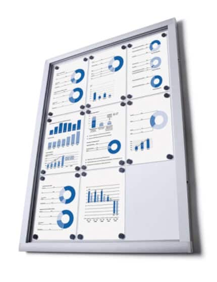 Economy Large Dry Wipe Wall Mounted Menu Display Case