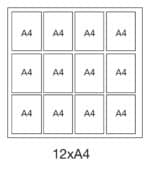 Economy Large Dry Wipe Wall Mounted Menu Display Case