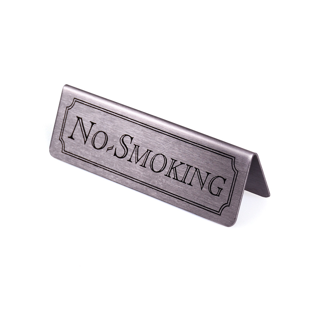 Metal Table Signs Range - No Smoking
