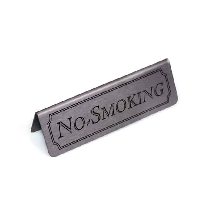 Metal Table Signs Range - No Smoking