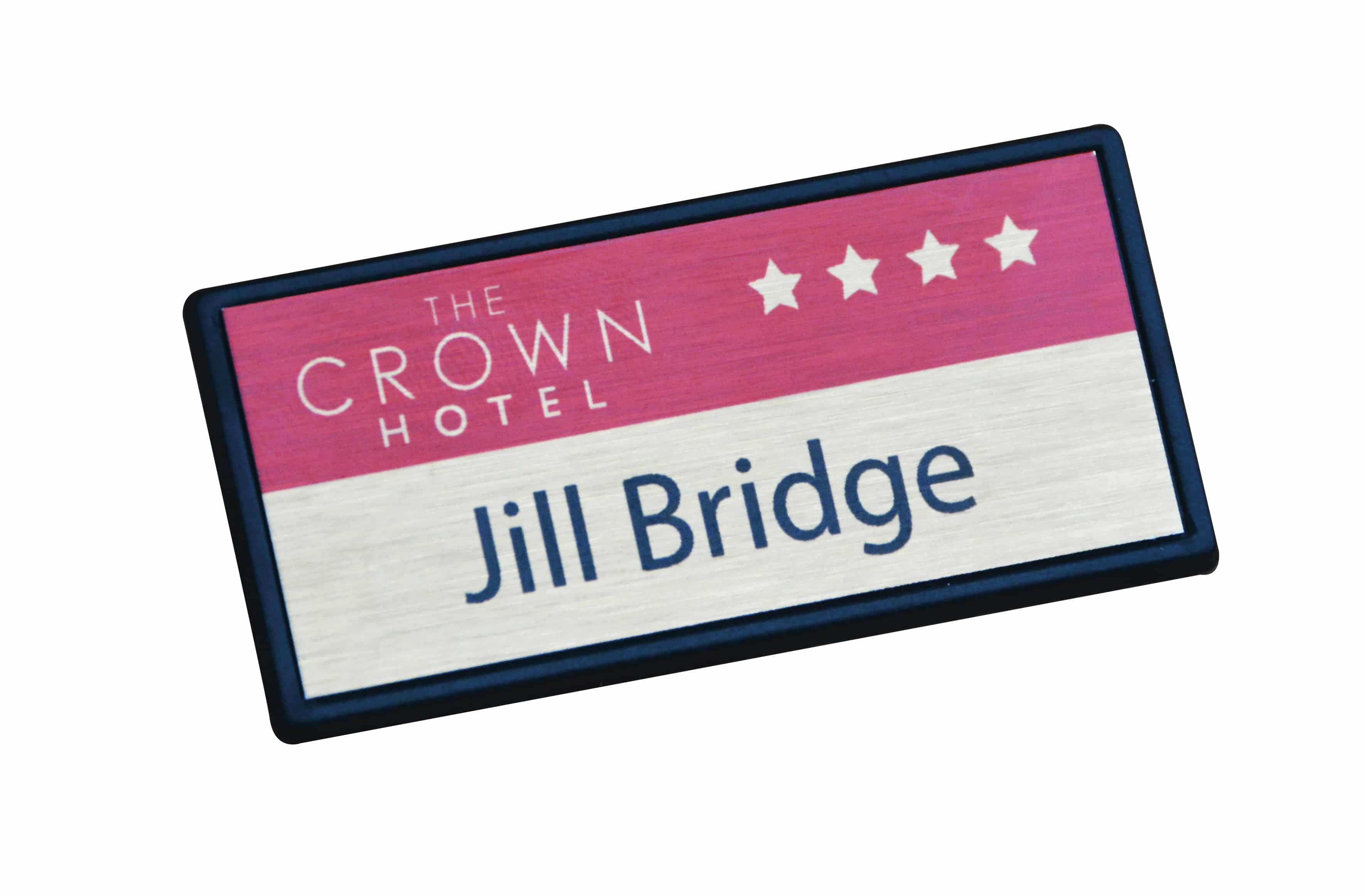 Custom Printed Name Tag - Large Rectangle