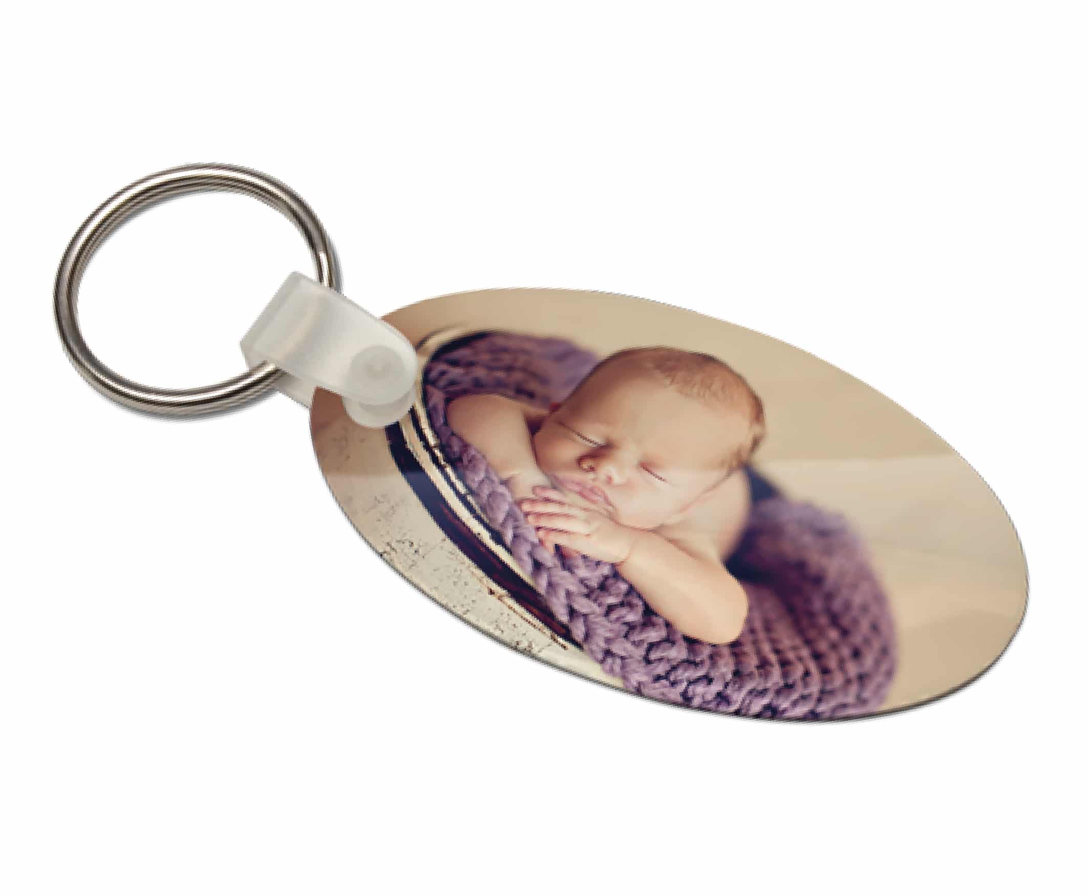 Full Colour Printed Key Tag - Oval