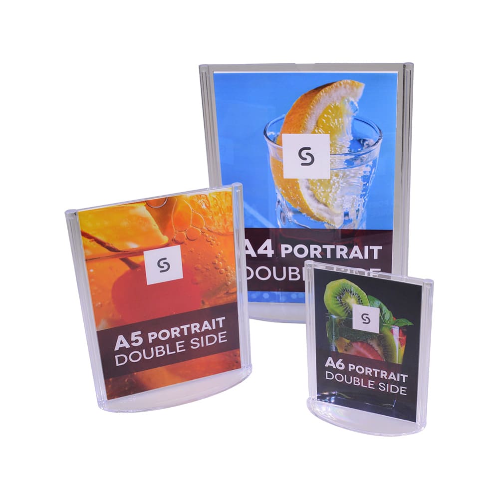 Oval Base Menu Holders
