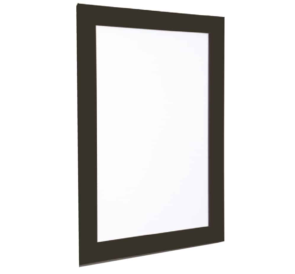 Wall Mounted Snap Frame Menu Display - Black