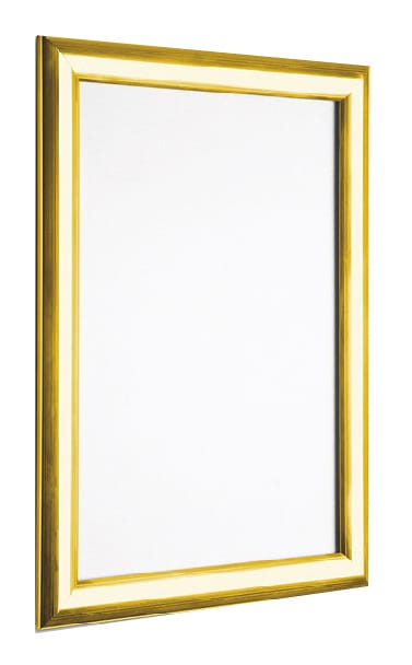 Wall Mounted Snap Frame Menu Display - Gold