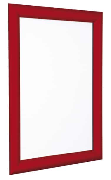 Wall Mounted Snap Frame Menu Display - Red