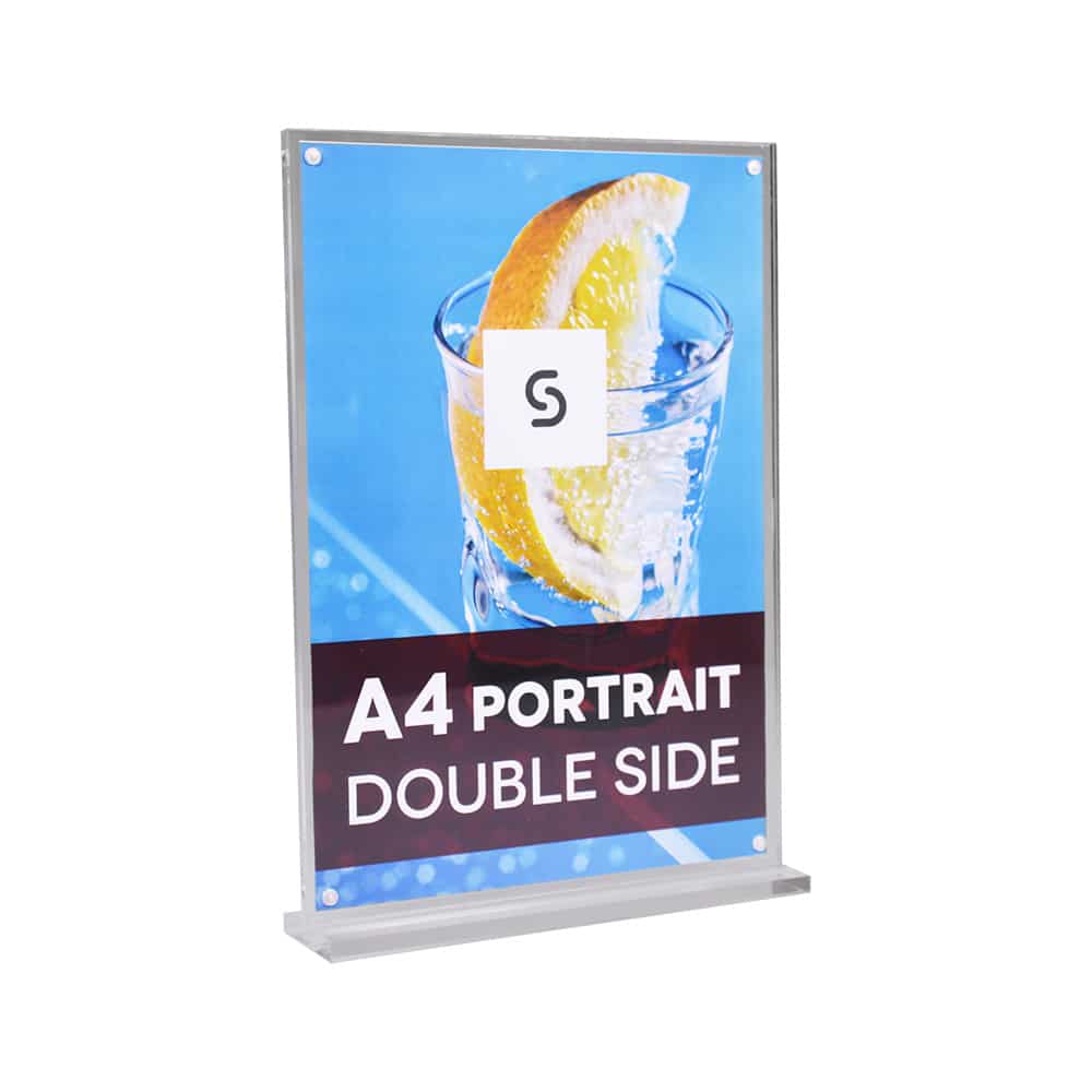 T-Stand Acrylic Menu Holders