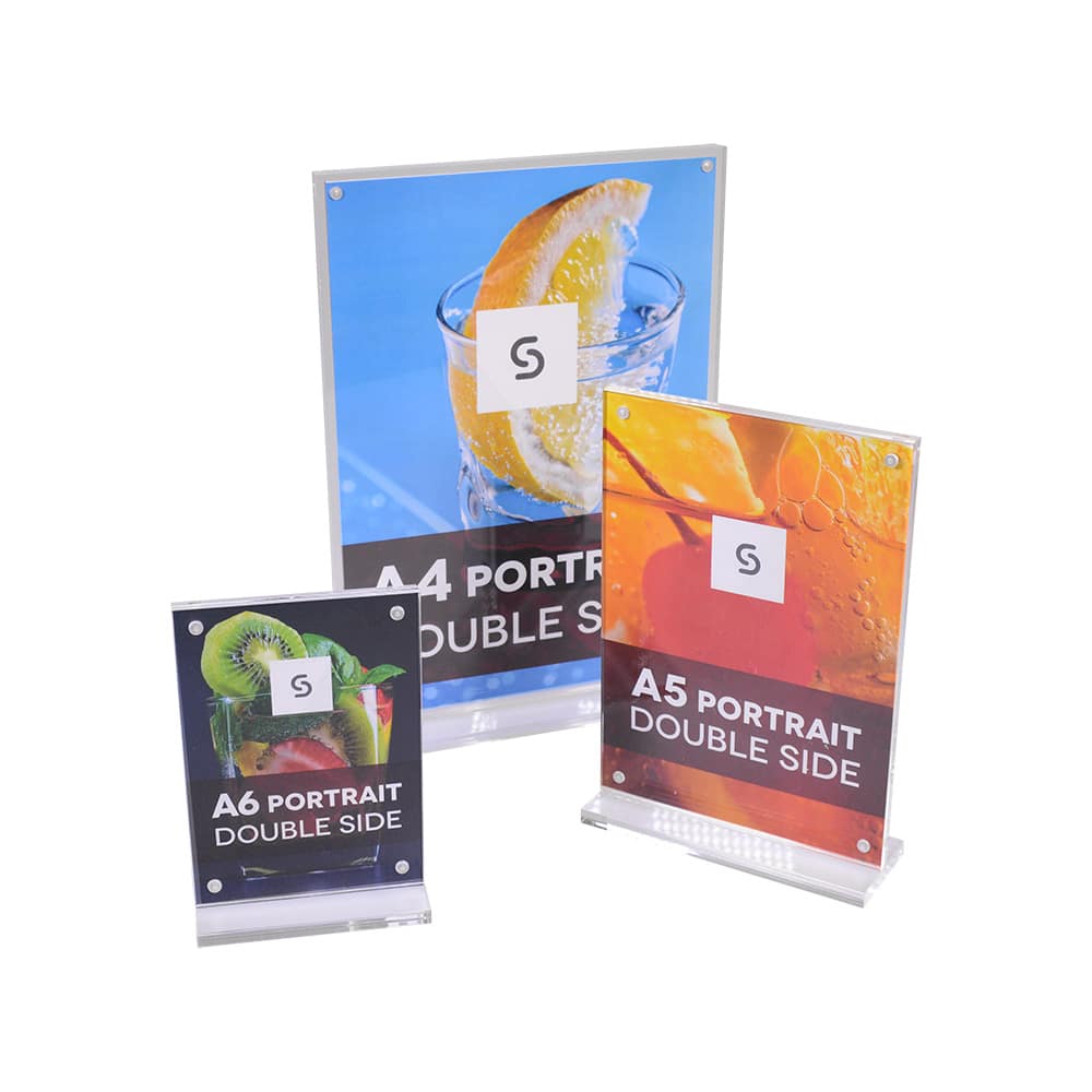 T-Stand Acrylic Menu Holders