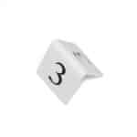 White Table Signs Range - Numbers