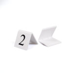 White Table Signs Range - Numbers
