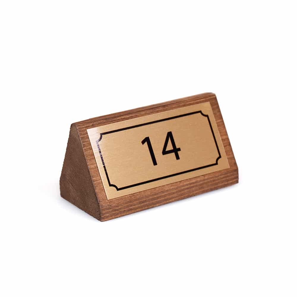 Wooden Table Signs