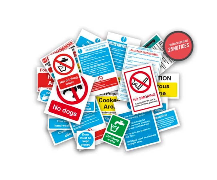 Health and Safety Signs Pack - Butchers Safety