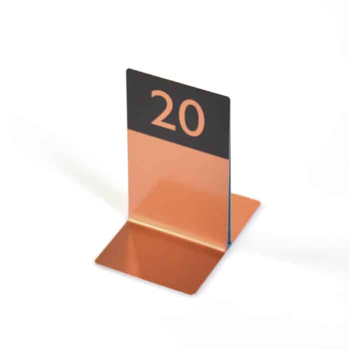 Numbered Single Channel Metal Menu Holders