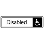 Disabled Toilet Sign - Metal Door Signs