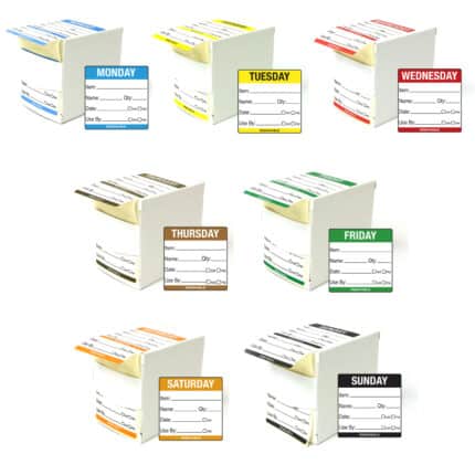 Food Rotation Food Labels - Full Set