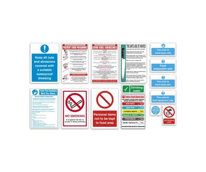 Health and Safety Signs Pack - Food Preparation Area