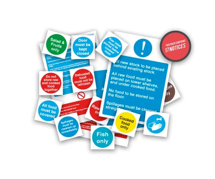 Health and Safety Signs Pack - Food Storage