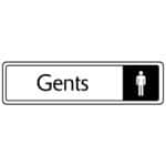 Gents Toilet Sign - Metal Door Signs