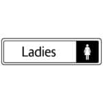 Ladies Toilet Sign - Metal Door Signs