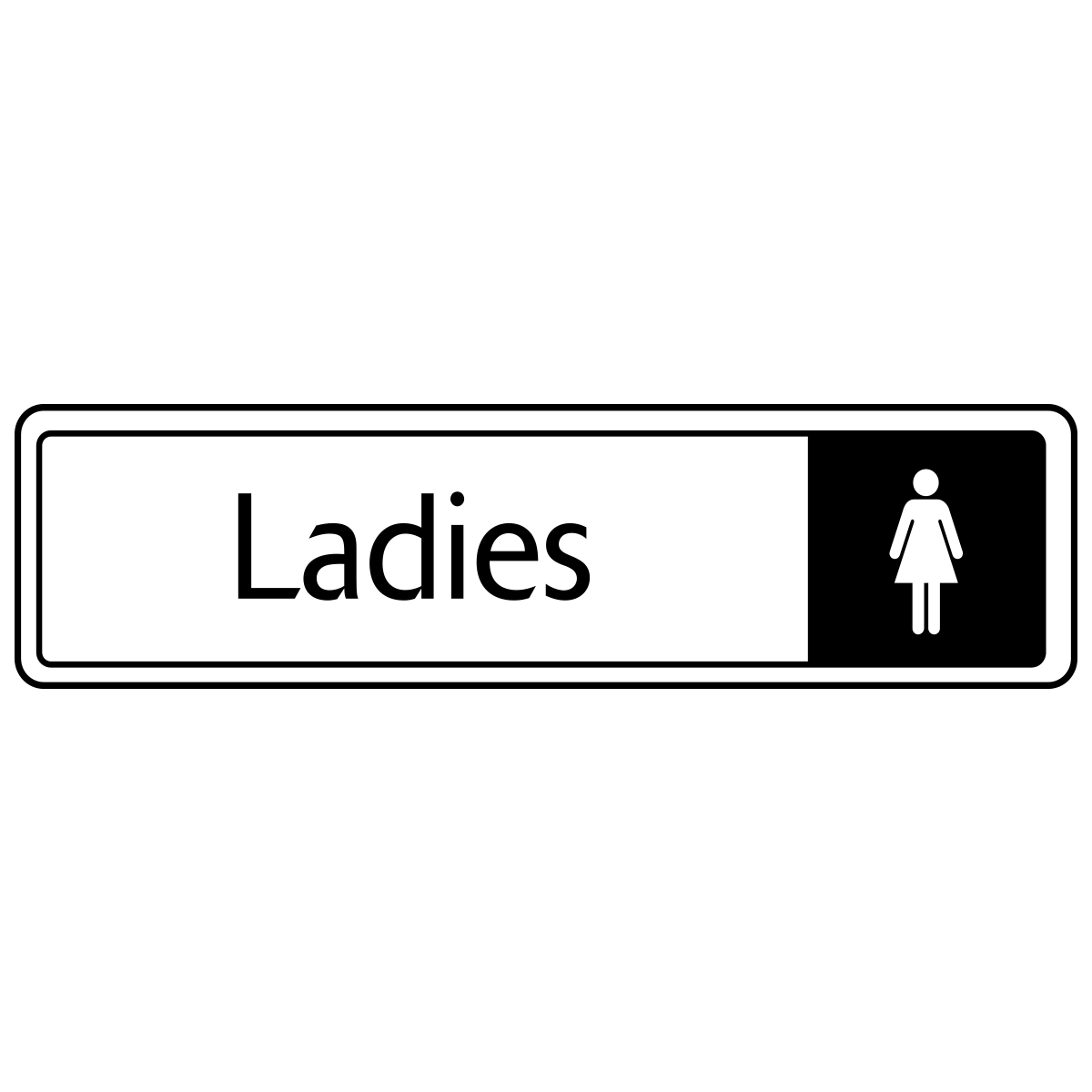 Ladies Toilet Sign - Metal Door Signs