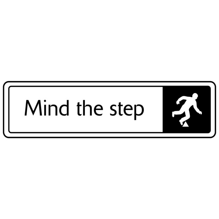 Mind the Step Sign - Metal Door Signs