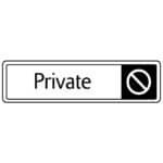 Private Sign - Metal Door Signs