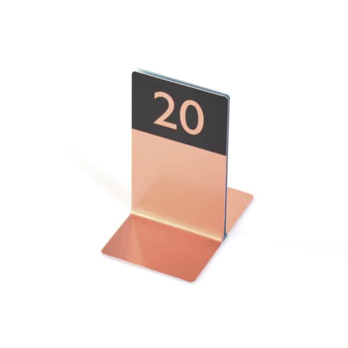 Numbered Single Channel Metal Menu Holders