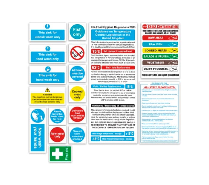 Health and Safety Signs Pack - Senior Catering Starter Pack