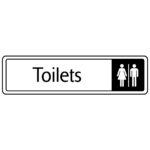 Toilets Sign - Metal Door Signs