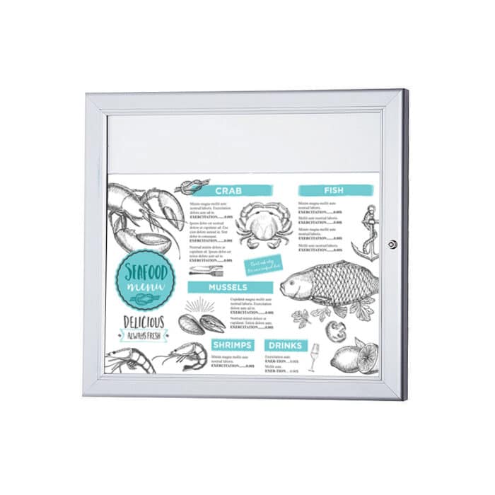 Wall Mounted Outdoor Menu Display Case