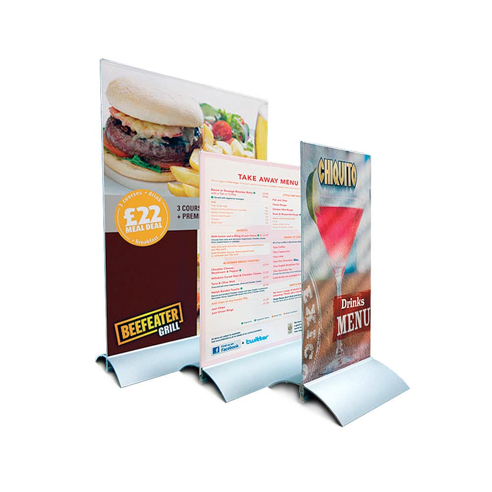 Grip Metal Menu Holders