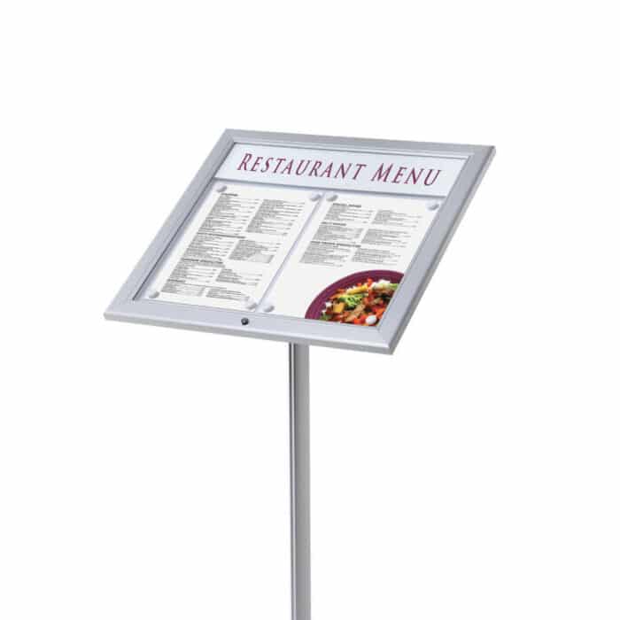 Outdoor Lockable Menu Stand