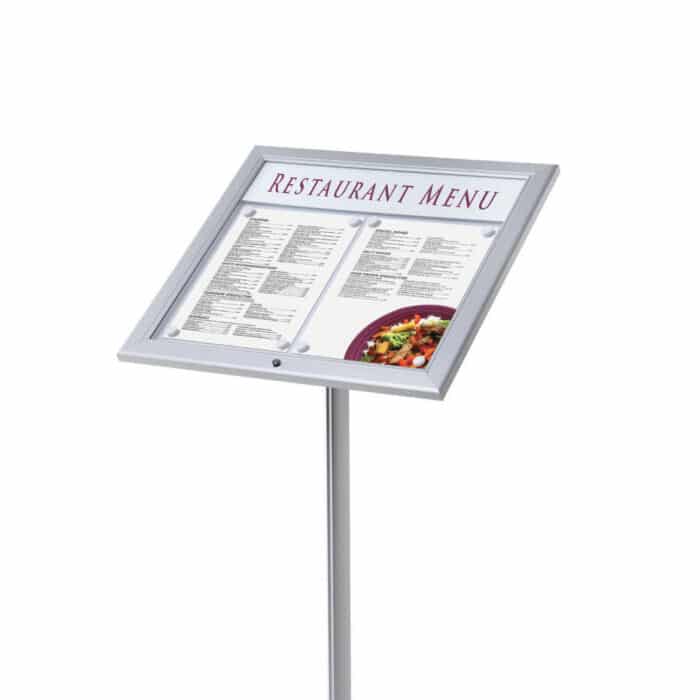 Outdoor Lockable Menu Stand