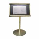 Non-Illuminated Stand Mounted Menu Display Case