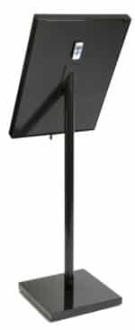 Black Steel Illuminated Menu Stand