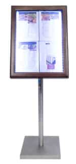 Mahogany Effect Illuminated Menu Stand (Base Included)