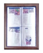 Mahogany Effect Illuminated Menu Stand (Base Included)