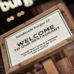 Rustic Chalkboard Menu Stand