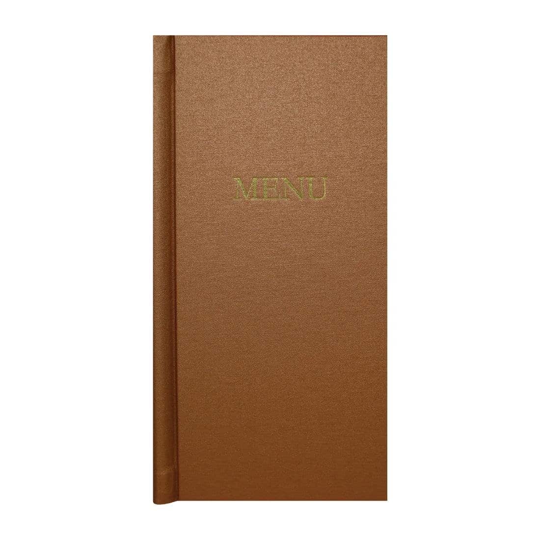 Slip Grip Menu Covers 2/3 Width A4 Size Copper