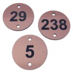 Disc Table Number - Metal Effect