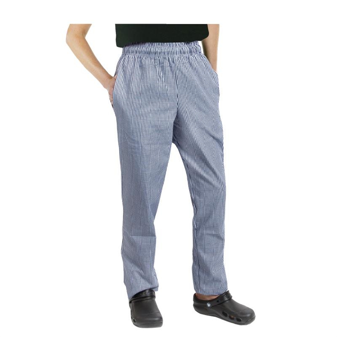 Chef Works Unisex Easyfit Chefs Trousers Small Blue Check M