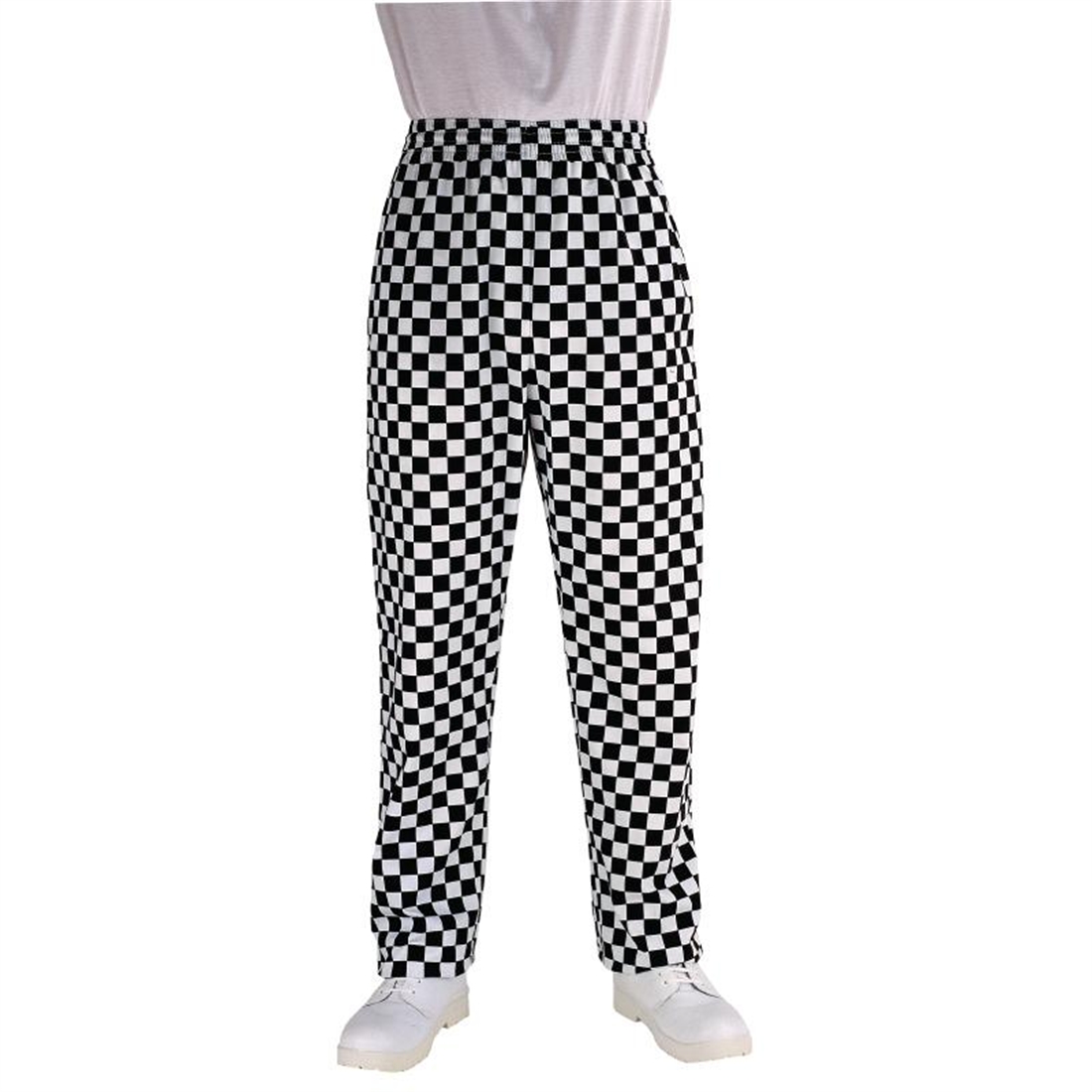 Chef Works Unisex Easyfit Chefs Trousers Big Black Check M