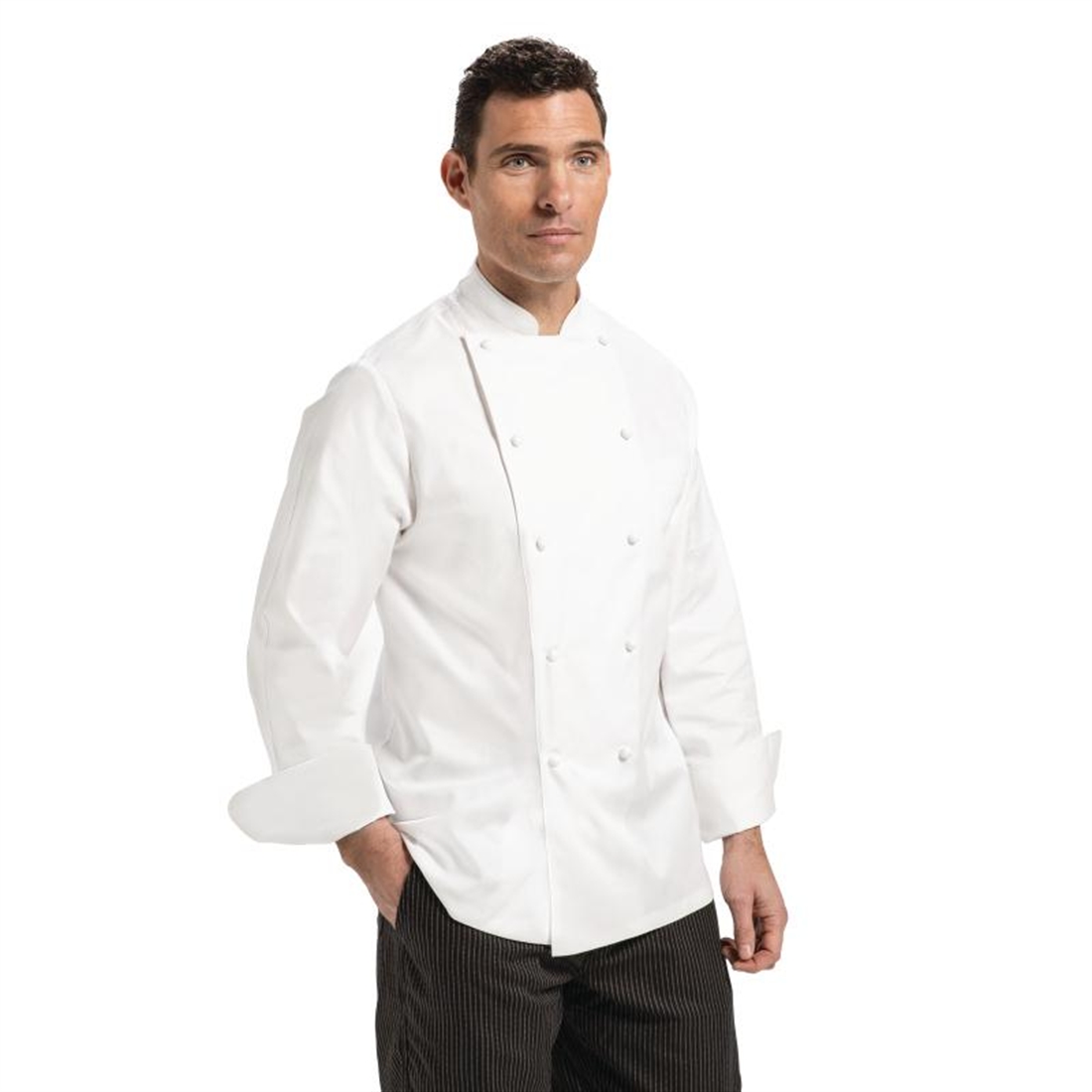 Chef Works Madrid Unisex White Chef Jacket