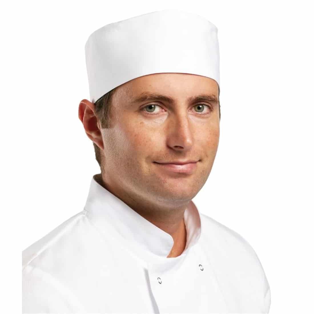 Whites Chefs Skull Cap Polycotton White - S
