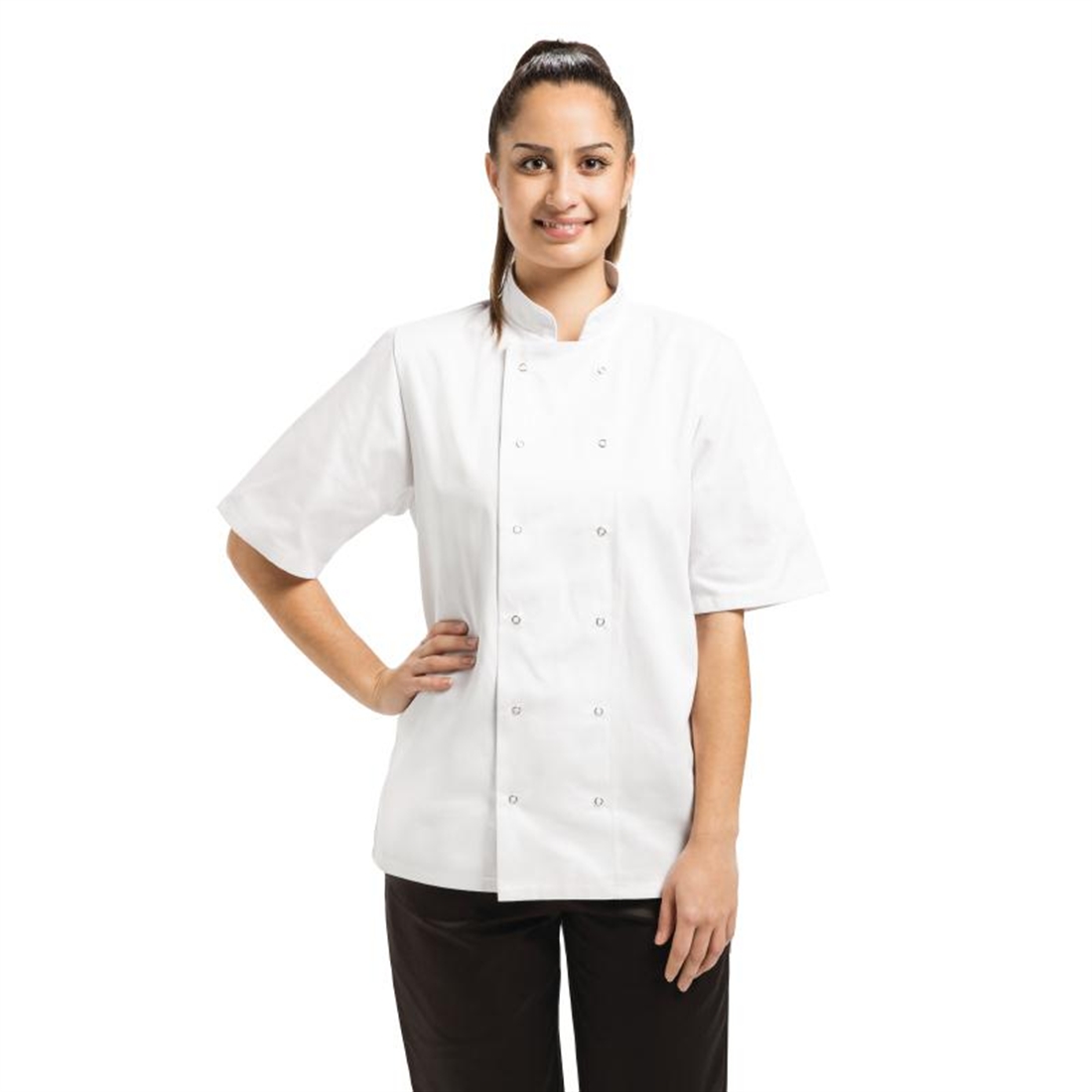 Whites Vegas Chef Jacket Short Sleeve White - S